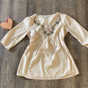 Beautiful beaded Maternity blouse